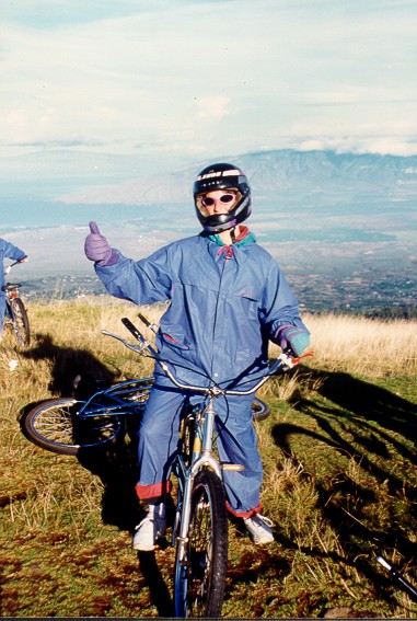 Bike down the vulcano